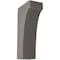 Ekena Millwork 3 1/2"W x 6"D x 12"H Clarksville Wood Vintage Decor Bracket, Reclaimed Grey BKTWD04X06X12CVGY - alternate 1